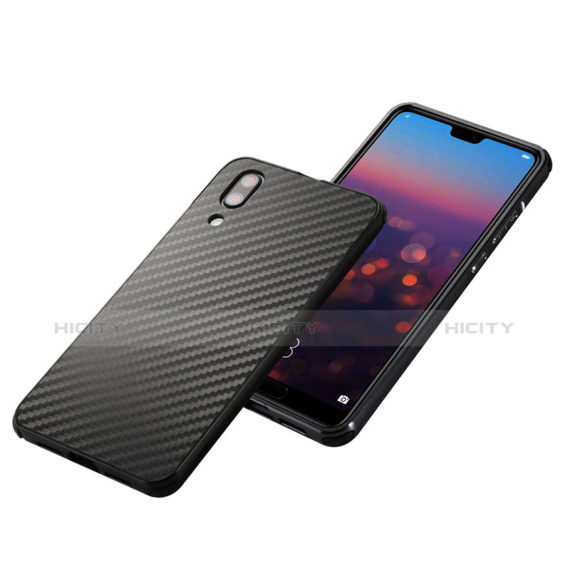 Custodia Lusso Metallo Laterale e Plastica Cover M01 per Huawei P20