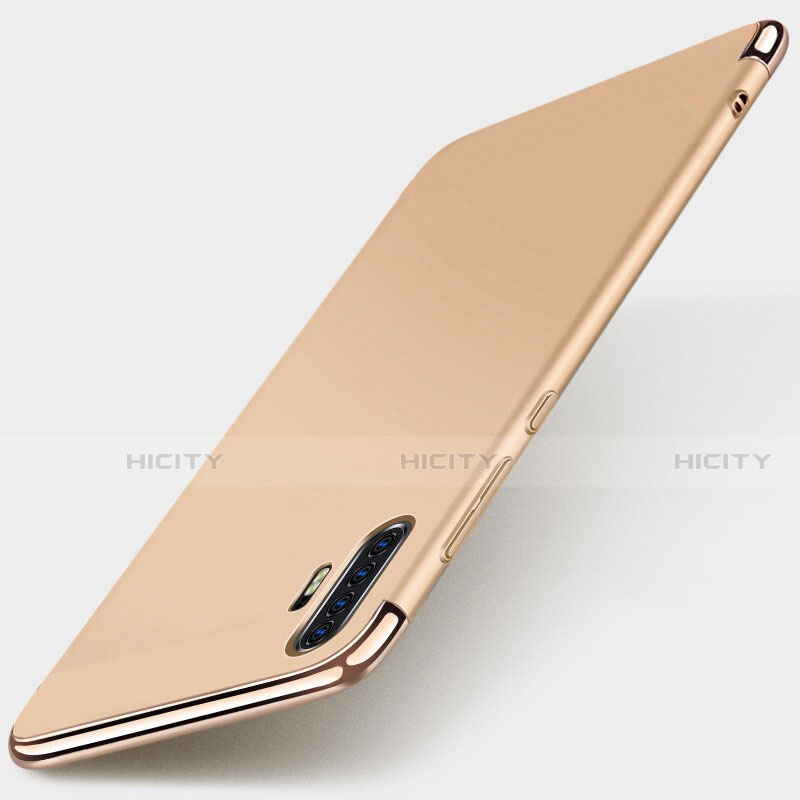 Custodia Lusso Metallo Laterale e Plastica Cover M01 per Huawei P30 Pro Oro