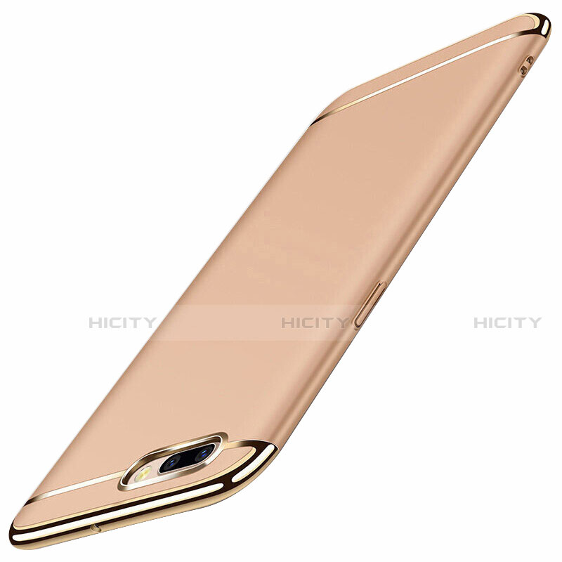 Custodia Lusso Metallo Laterale e Plastica Cover M01 per Oppo A12e Oro