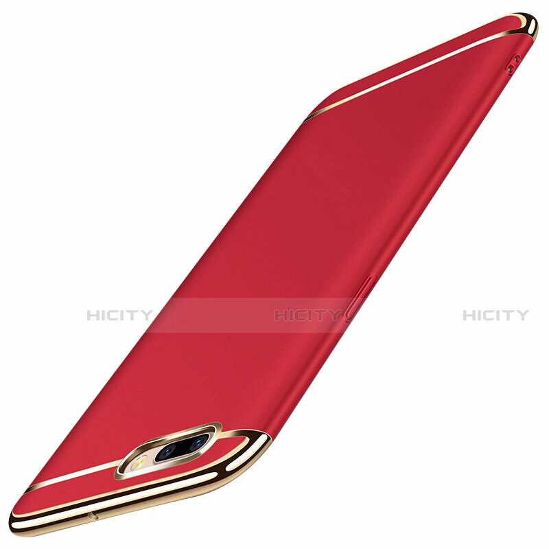 Custodia Lusso Metallo Laterale e Plastica Cover M01 per Oppo A12e Rosso