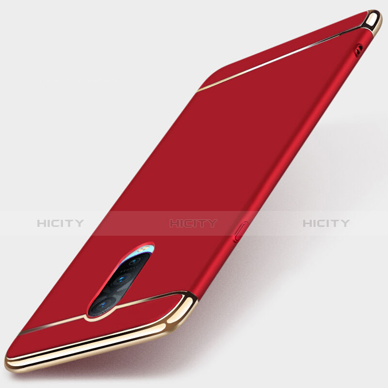 Custodia Lusso Metallo Laterale e Plastica Cover M01 per Oppo R17 Pro Rosso