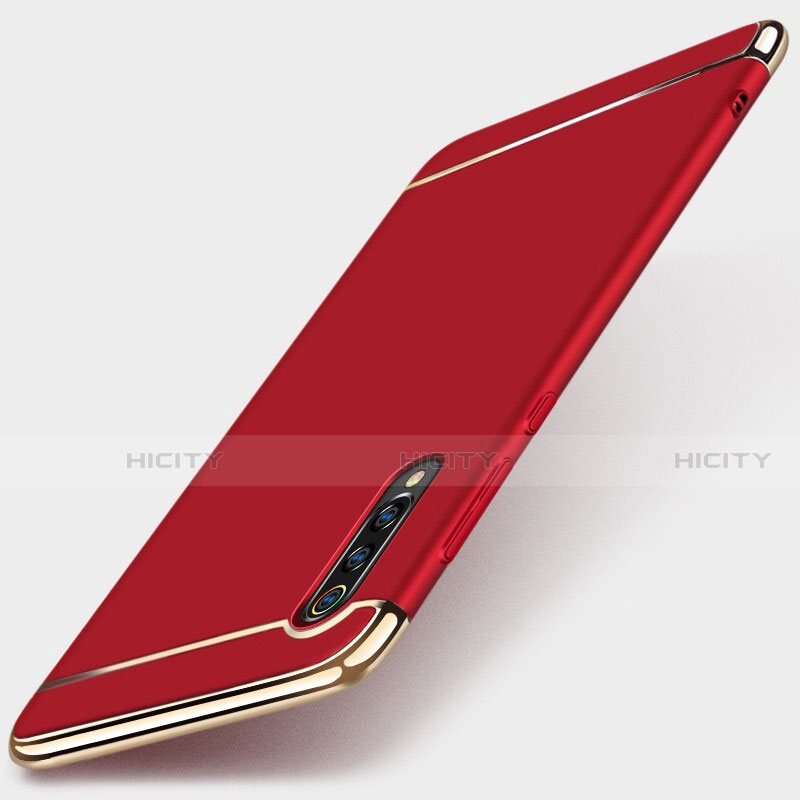 Custodia Lusso Metallo Laterale e Plastica Cover M01 per Xiaomi Mi 9 Lite Rosso