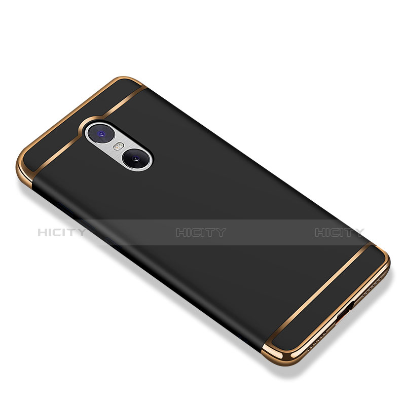 Custodia Lusso Metallo Laterale e Plastica Cover M01 per Xiaomi Redmi Note 4X High Edition Nero