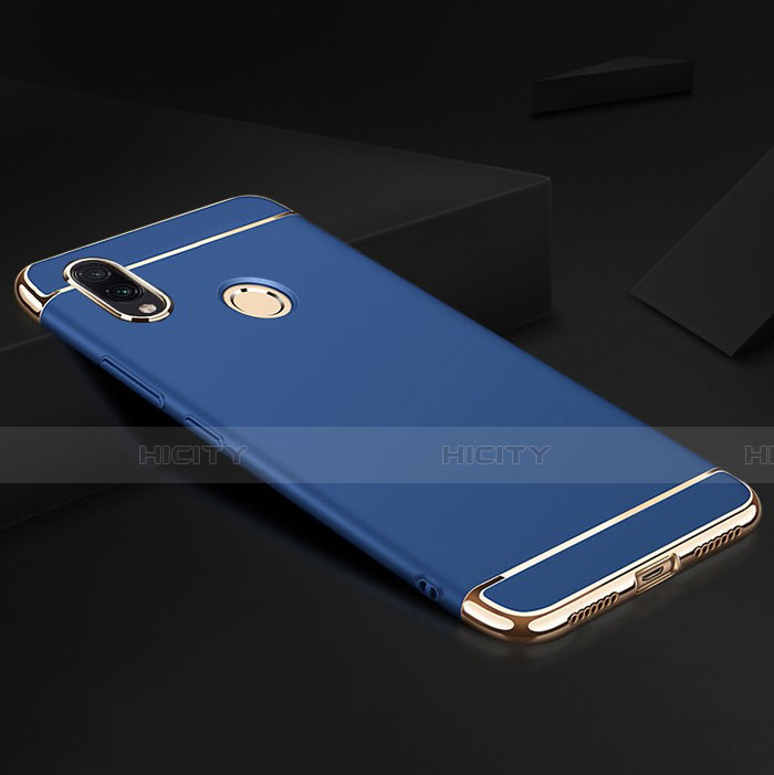 Custodia Lusso Metallo Laterale e Plastica Cover M01 per Xiaomi Redmi Note 7 Blu