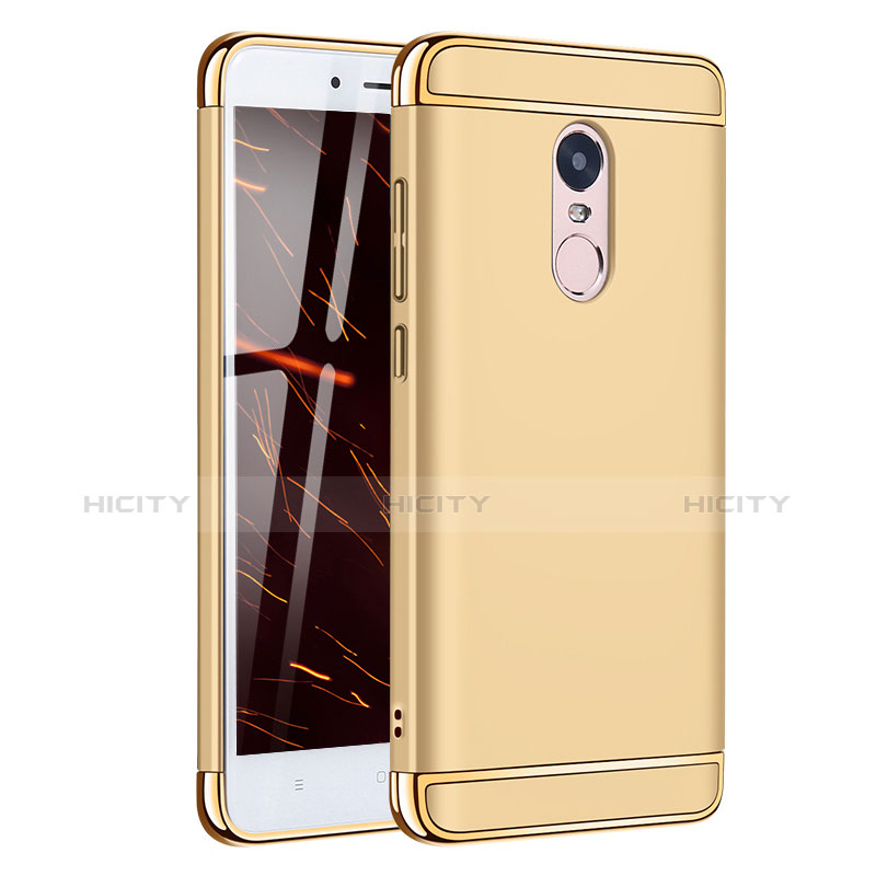 Custodia Lusso Metallo Laterale e Plastica Cover M02 per Xiaomi Redmi Note 4X High Edition Oro