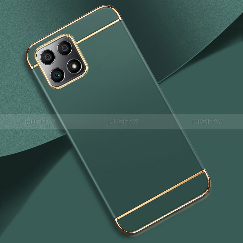 Custodia Lusso Metallo Laterale e Plastica Cover per Huawei Honor X30i Verde Notte