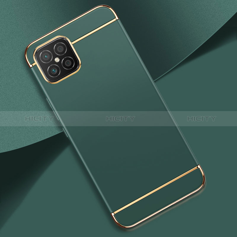 Custodia Lusso Metallo Laterale e Plastica Cover per Huawei Nova 8 SE 4G Verde Notte