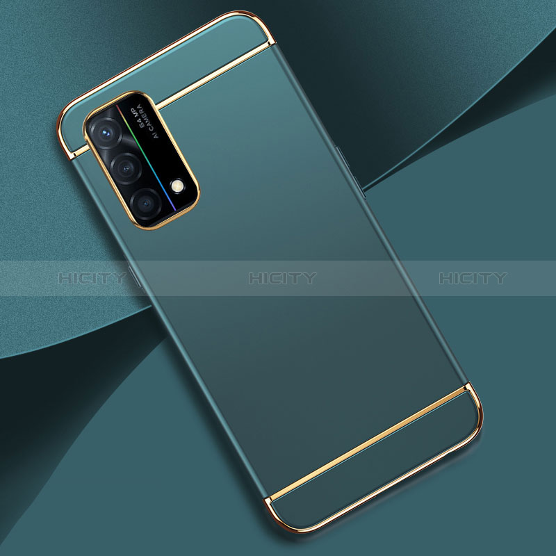 Custodia Lusso Metallo Laterale e Plastica Cover per Oppo K9 5G Cielo Blu