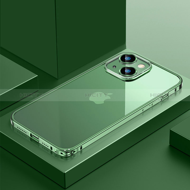 Custodia Lusso Metallo Laterale e Plastica Cover QC4 per Apple iPhone 14 Plus