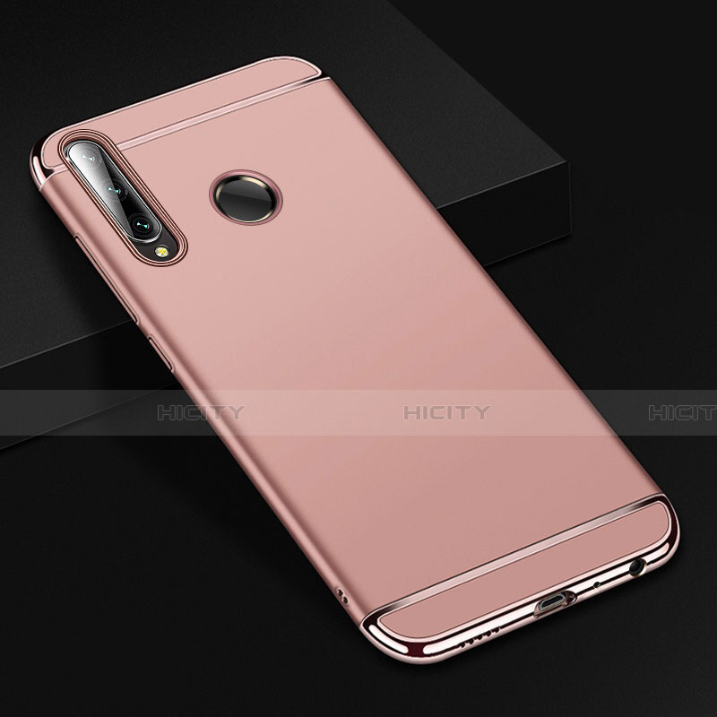 Custodia Lusso Metallo Laterale e Plastica Cover T01 per Huawei Honor 20E Oro Rosa