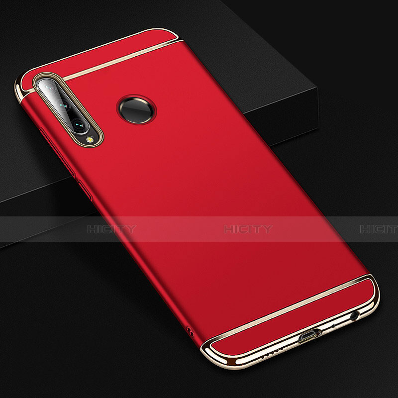 Custodia Lusso Metallo Laterale e Plastica Cover T01 per Huawei Honor 20E Rosso