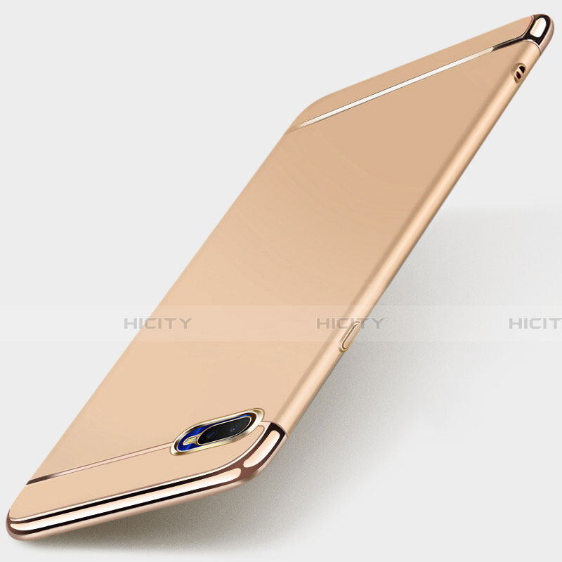 Custodia Lusso Metallo Laterale e Plastica Cover T01 per Oppo R15X Oro