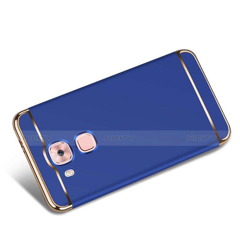 Custodia Lusso Metallo Laterale e Plastica M01 per Huawei Nova Plus Blu