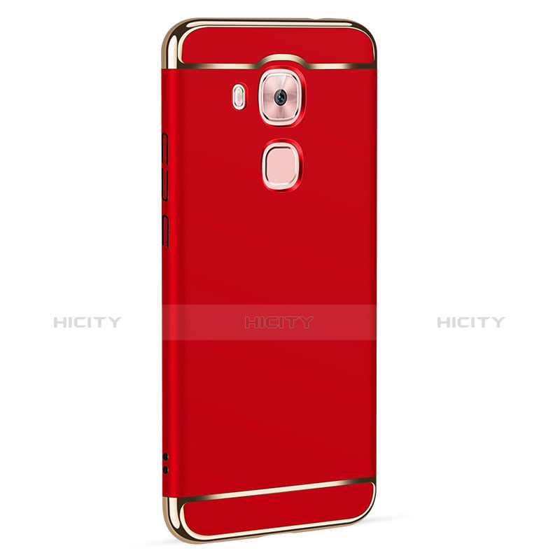 Custodia Lusso Metallo Laterale e Plastica M01 per Huawei Nova Plus Rosso