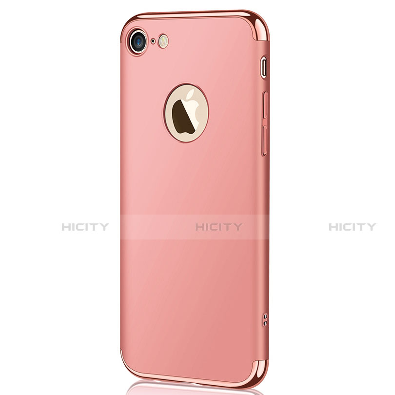 Custodia Lusso Metallo Laterale e Plastica M02 per Apple iPhone SE (2020) Oro Rosa