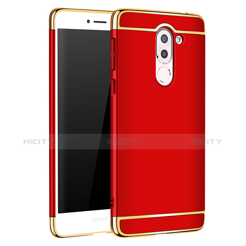 Custodia Lusso Metallo Laterale e Plastica M02 per Huawei GR5 (2017) Rosso