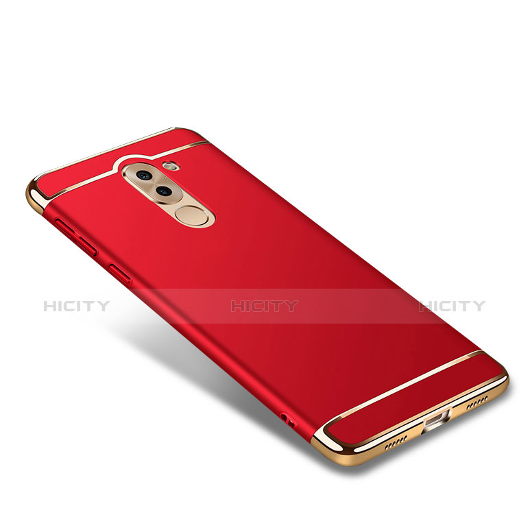 Custodia Lusso Metallo Laterale e Plastica M02 per Huawei GR5 (2017) Rosso