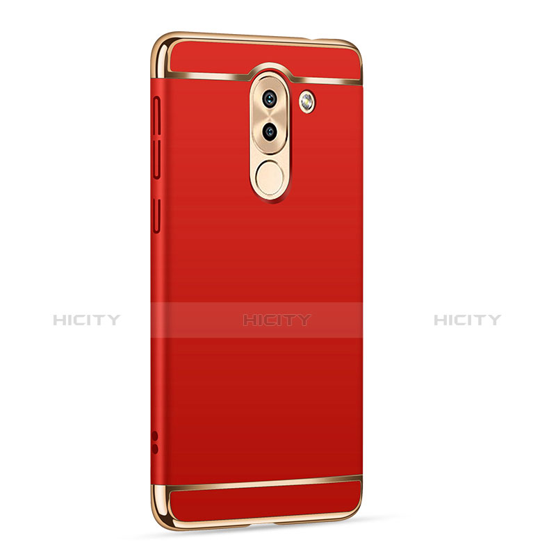 Custodia Lusso Metallo Laterale e Plastica M02 per Huawei GR5 (2017) Rosso