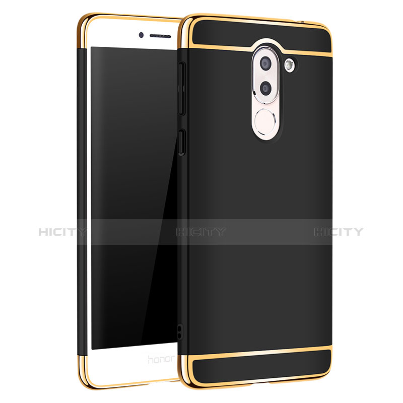 Custodia Lusso Metallo Laterale e Plastica M02 per Huawei Honor 6X Nero