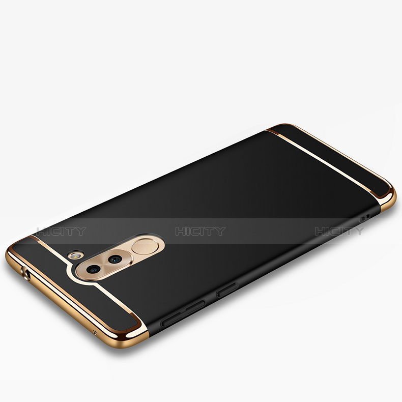 Custodia Lusso Metallo Laterale e Plastica M02 per Huawei Honor 6X Nero