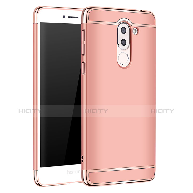 Custodia Lusso Metallo Laterale e Plastica M02 per Huawei Honor 6X Pro Oro Rosa