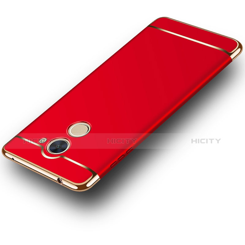 Custodia Lusso Metallo Laterale e Plastica per Huawei Enjoy 7 Plus Rosso