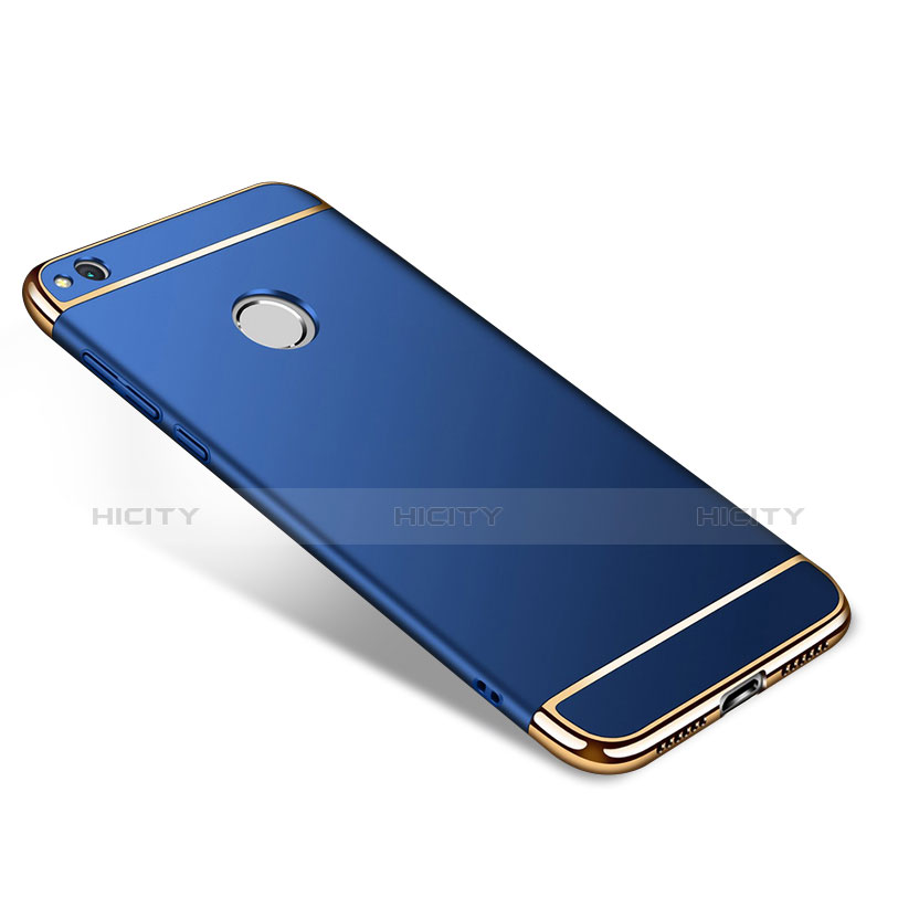 Custodia Lusso Metallo Laterale e Plastica per Huawei GR3 (2017) Blu