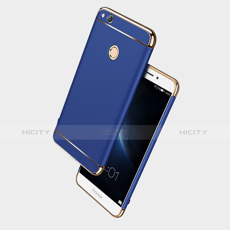 Custodia Lusso Metallo Laterale e Plastica per Huawei Honor 8 Lite Blu