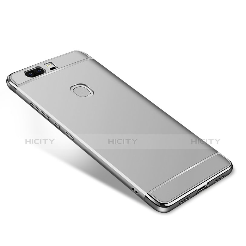 Custodia Lusso Metallo Laterale e Plastica per Huawei Honor V8 Argento