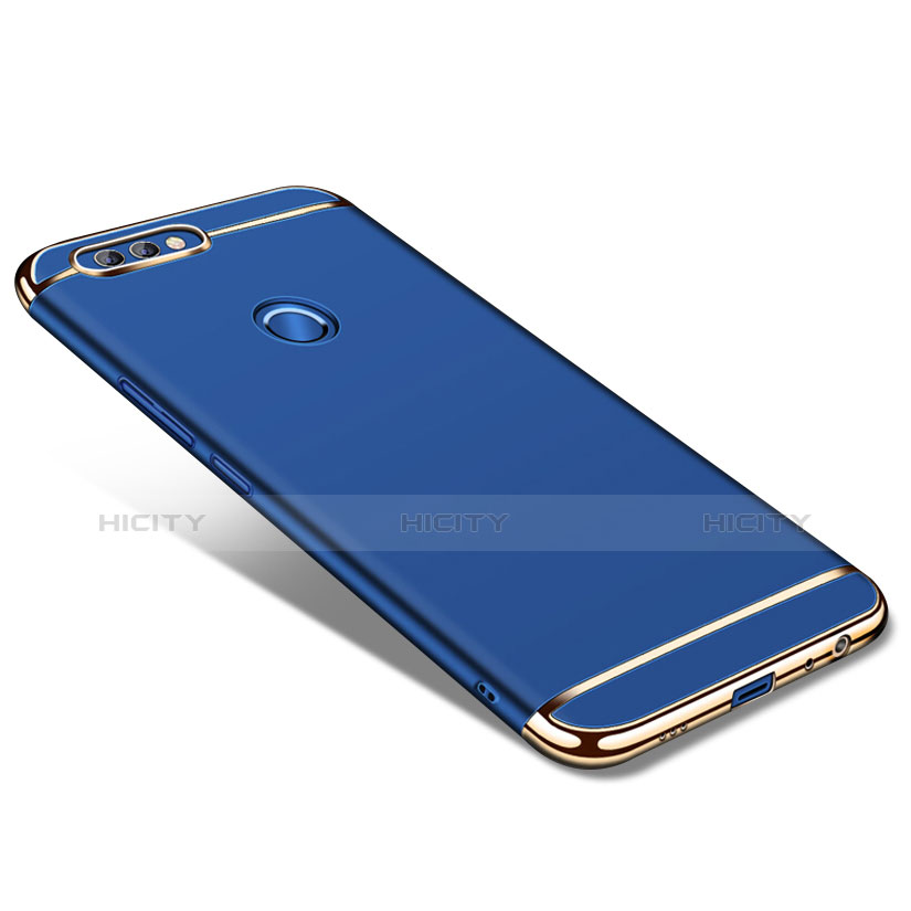 Custodia Lusso Metallo Laterale e Plastica per Huawei Nova 2 Plus Blu