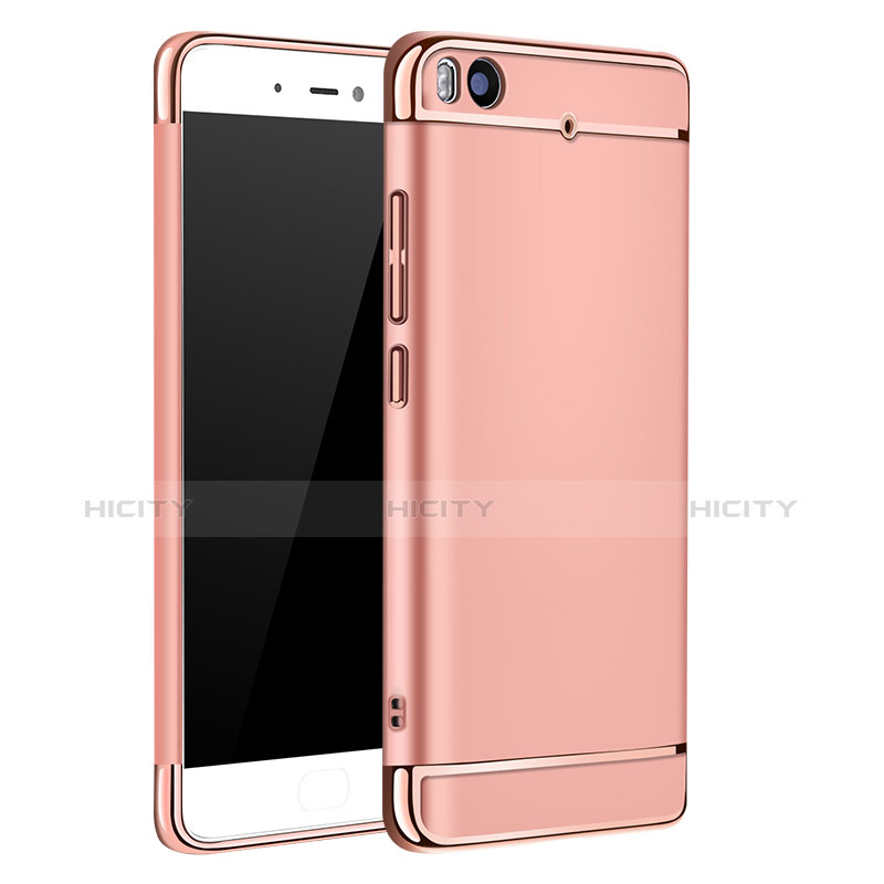 Custodia Lusso Metallo Laterale e Plastica per Xiaomi Mi 5S 4G Oro Rosa