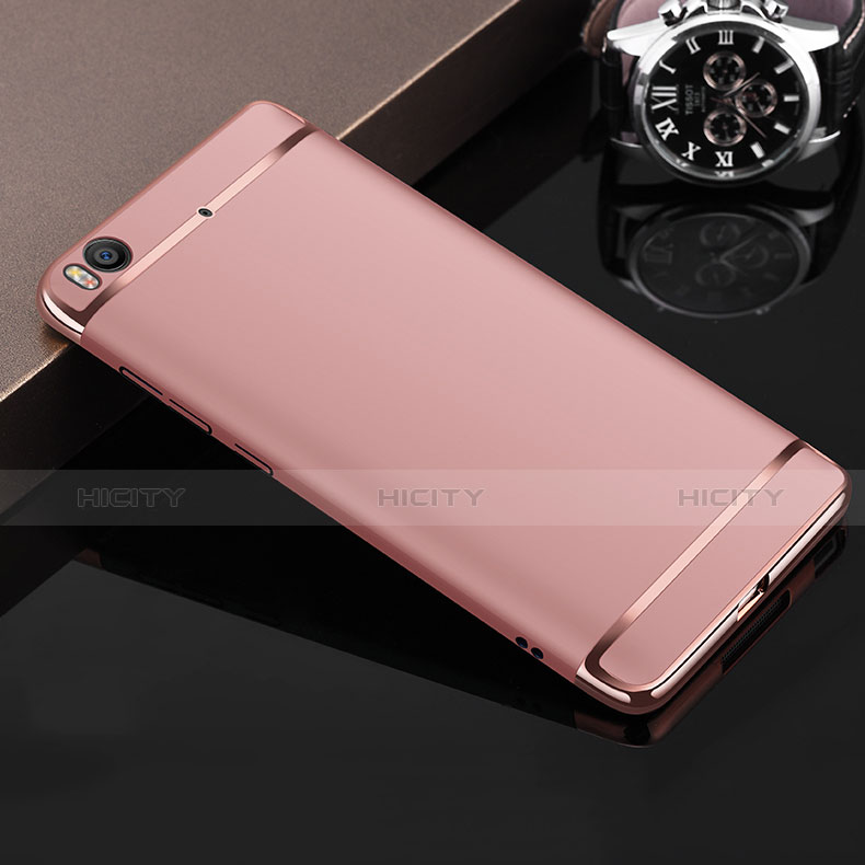 Custodia Lusso Metallo Laterale e Plastica per Xiaomi Mi 5S Oro Rosa