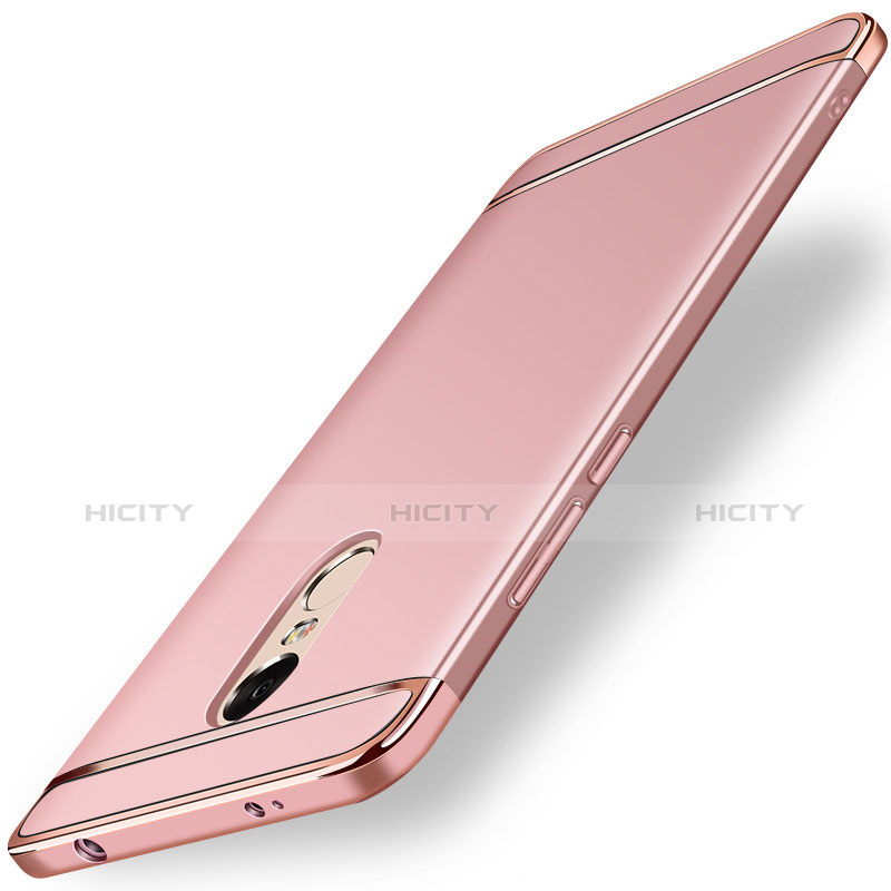 Custodia Lusso Metallo Laterale e Plastica per Xiaomi Redmi Note 4 Standard Edition Oro Rosa