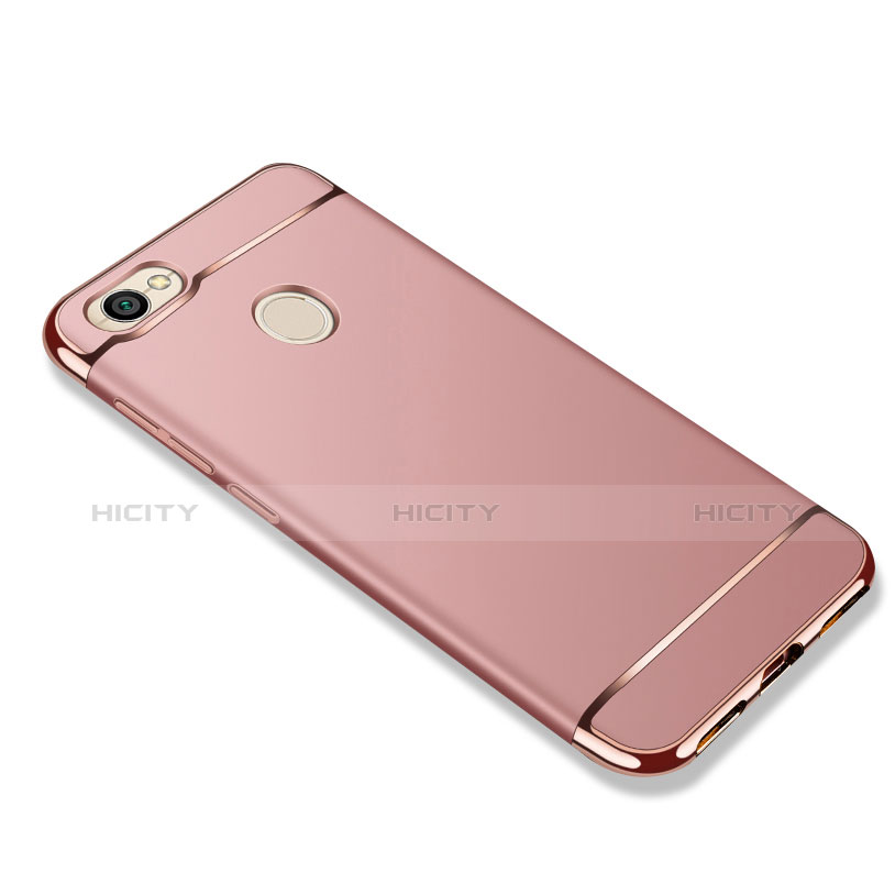 Custodia Lusso Metallo Laterale e Plastica per Xiaomi Redmi Y1 Oro Rosa