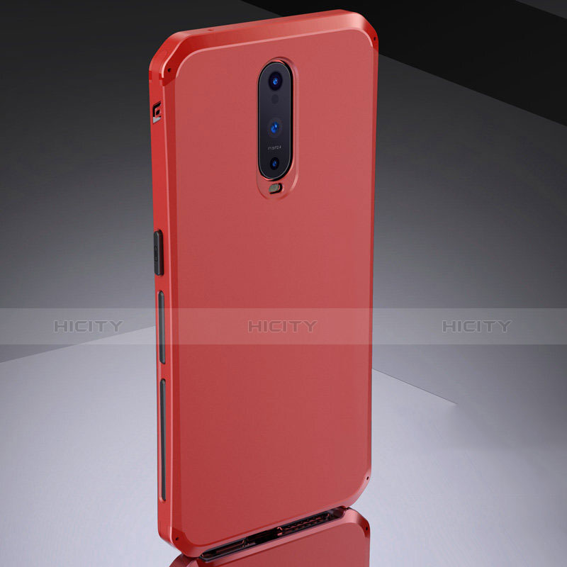 Custodia Lusso Metallo Laterale e Silicone Cover M02 per Oppo RX17 Pro Rosso