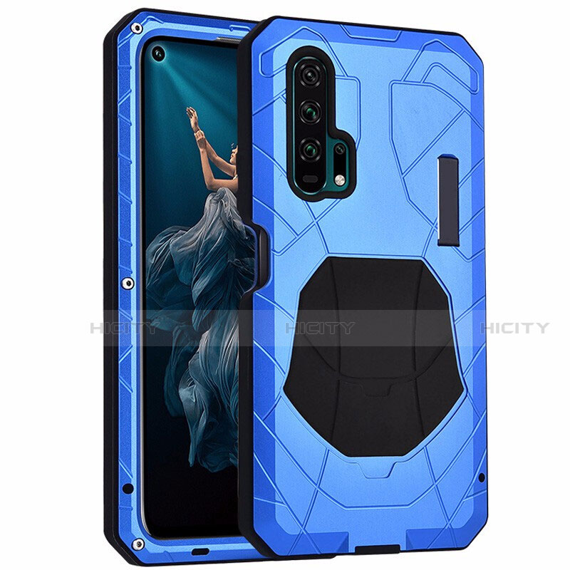 Custodia Lusso Metallo Laterale e Silicone Cover T01 per Huawei Honor 20 Pro