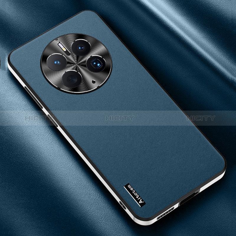 Custodia Lusso Pelle Cover AT1 per Huawei Mate 50E Blu