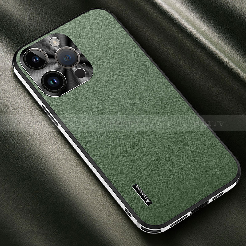 Custodia Lusso Pelle Cover AT2 per Apple iPhone 14 Pro Max Verde