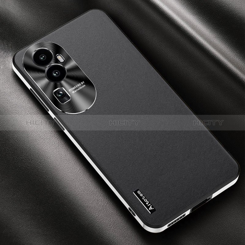 Custodia Lusso Pelle Cover AT2 per Oppo Reno10 Pro+ Plus 5G Nero