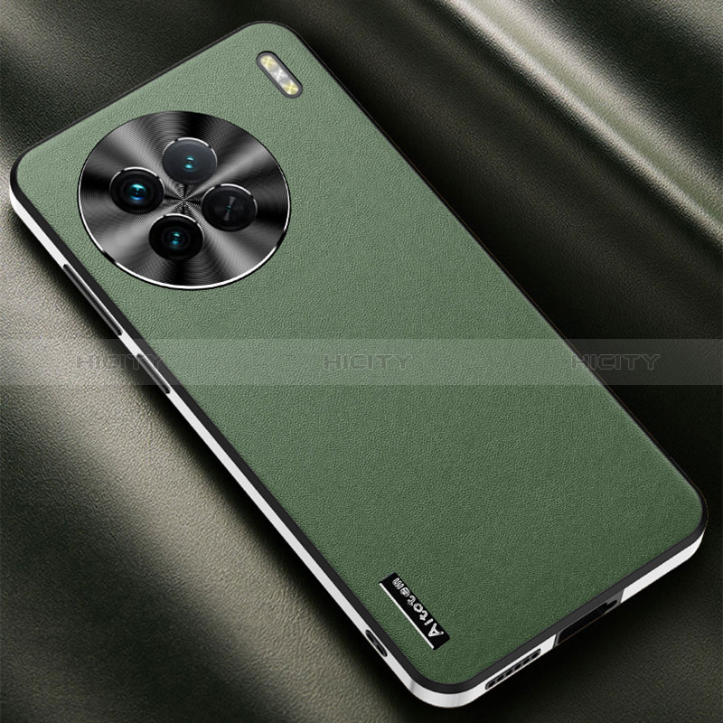 Custodia Lusso Pelle Cover AT2 per Vivo X90 Pro 5G Verde