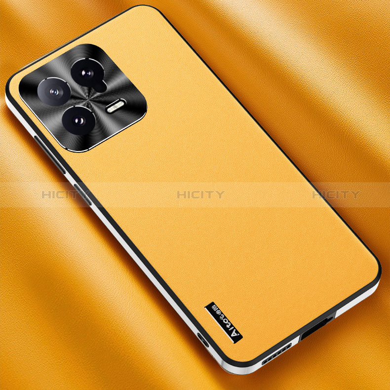 Custodia Lusso Pelle Cover AT2 per Xiaomi Mi 13 5G Giallo