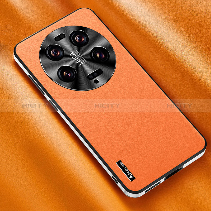 Custodia Lusso Pelle Cover AT2 per Xiaomi Mi 13 Ultra 5G Arancione