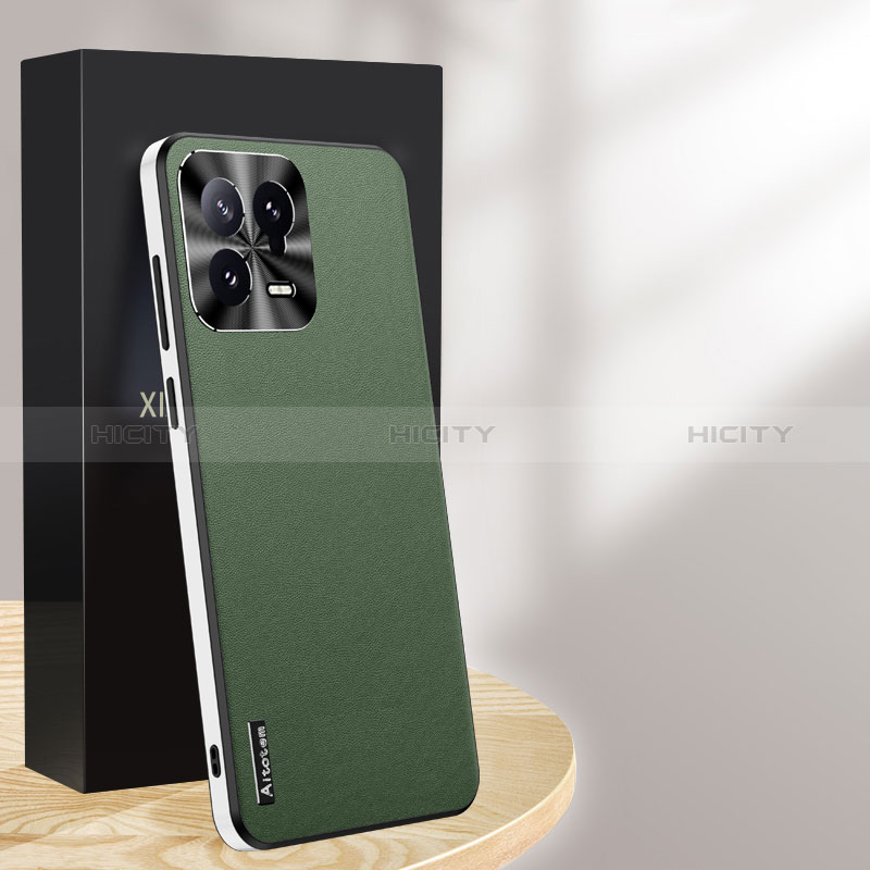 Custodia Lusso Pelle Cover AT3 per Xiaomi Mi 13 5G Verde