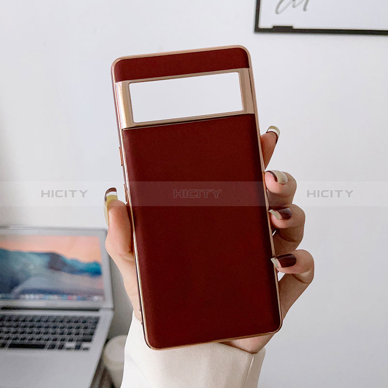 Custodia Lusso Pelle Cover B01H per Google Pixel 7 Pro 5G Rosso