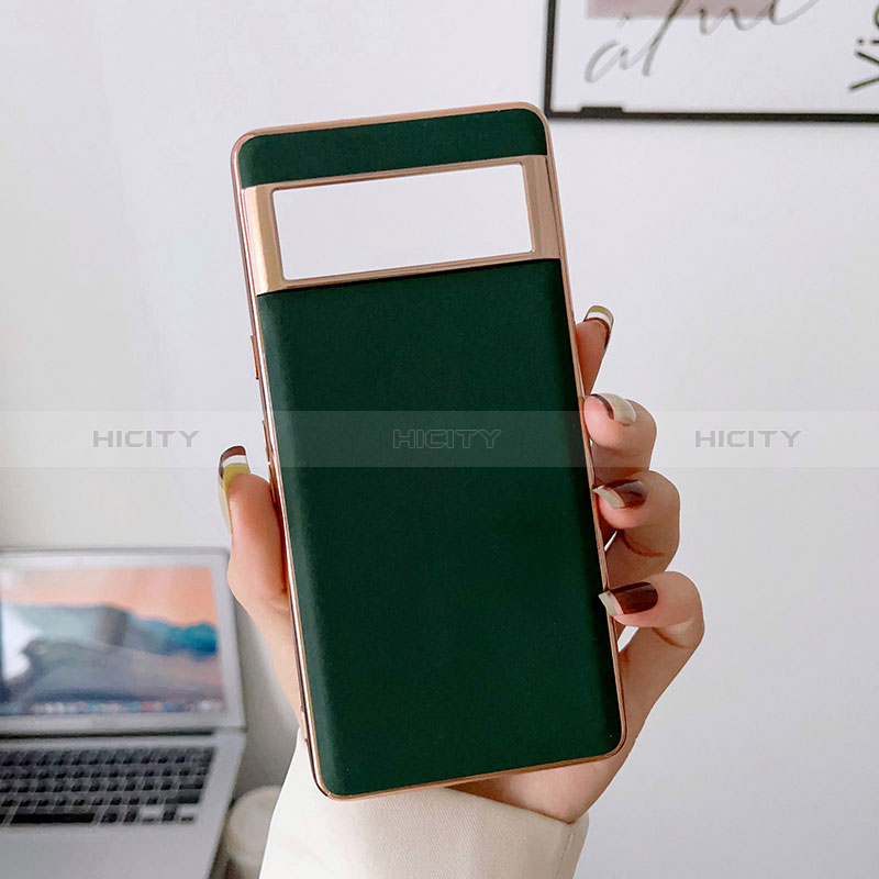 Custodia Lusso Pelle Cover B01H per Google Pixel 7 Pro 5G Verde