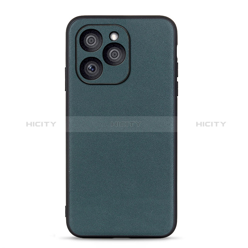 Custodia Lusso Pelle Cover B01H per Huawei Honor 60 SE 5G Verde