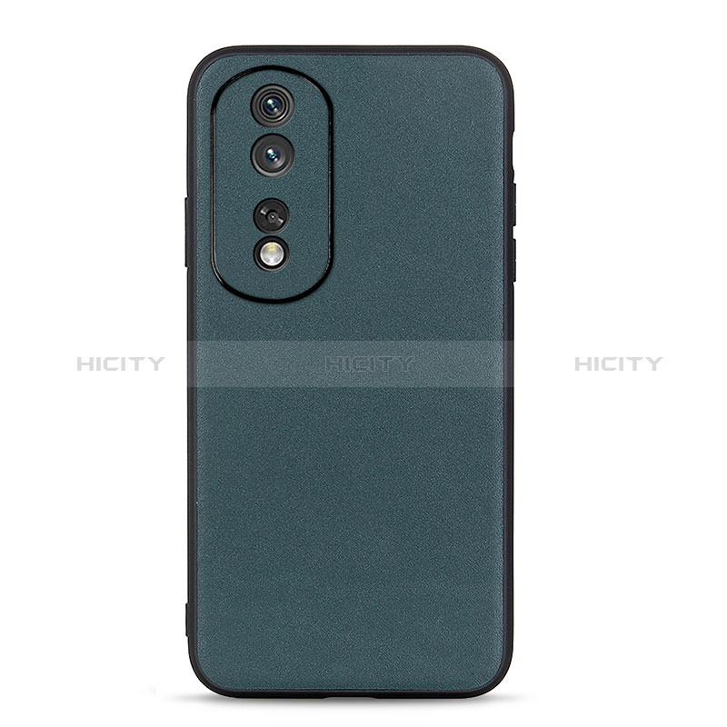 Custodia Lusso Pelle Cover B01H per Huawei Honor 80 5G Verde