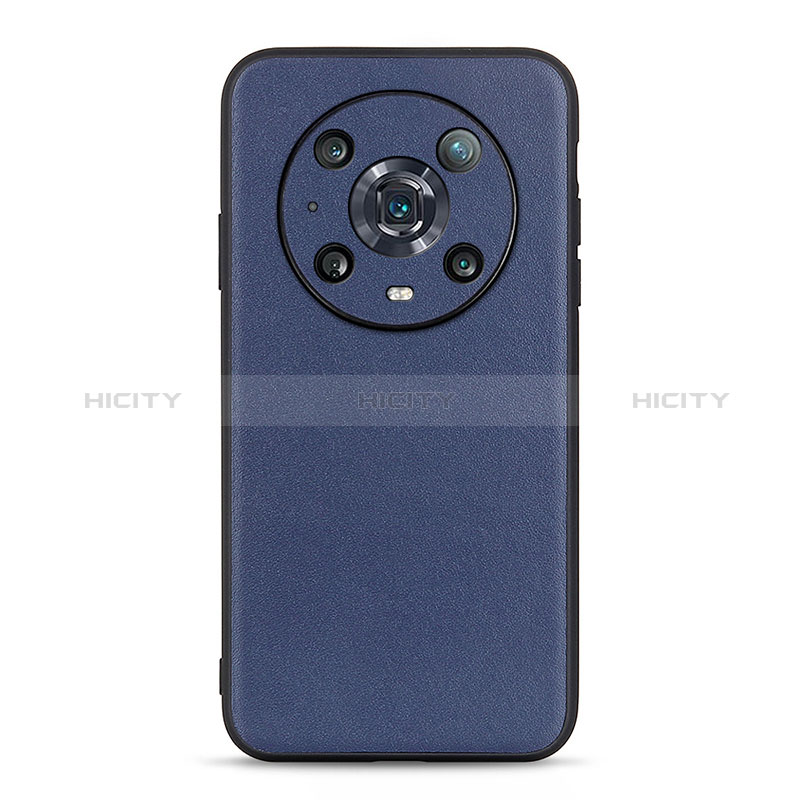 Custodia Lusso Pelle Cover B01H per Huawei Honor Magic4 Pro 5G Blu