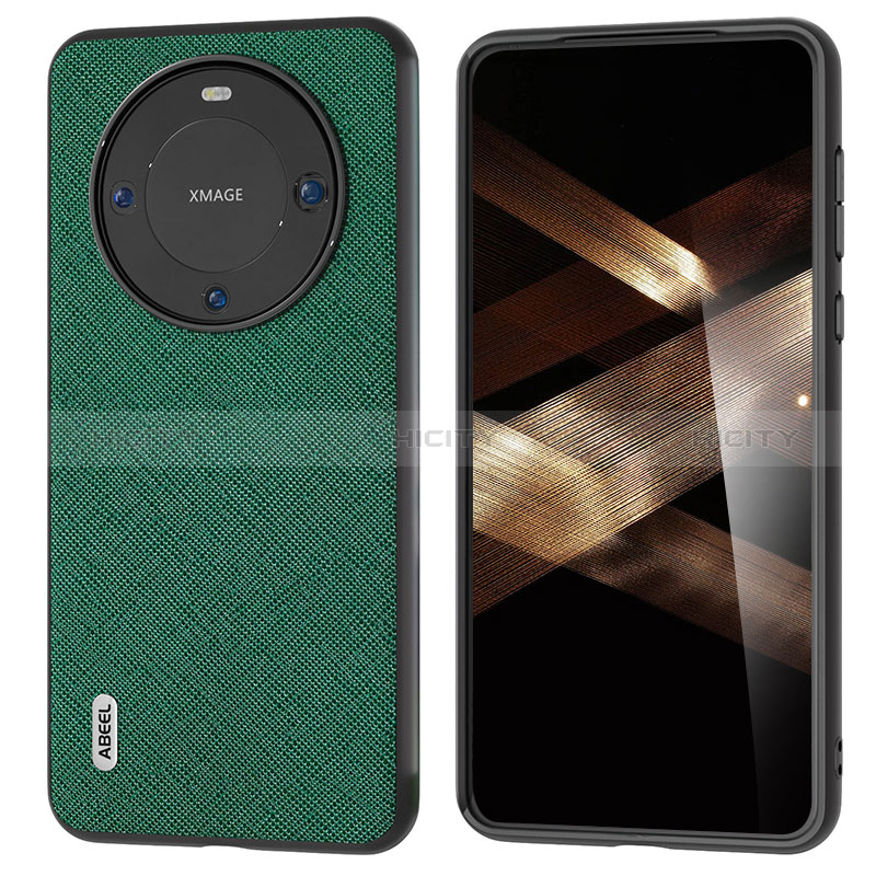 Custodia Lusso Pelle Cover B01H per Huawei Mate 60 Pro Verde