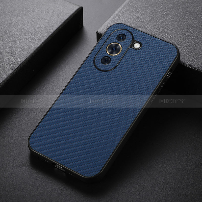 Custodia Lusso Pelle Cover B01H per Huawei Nova 10 Blu